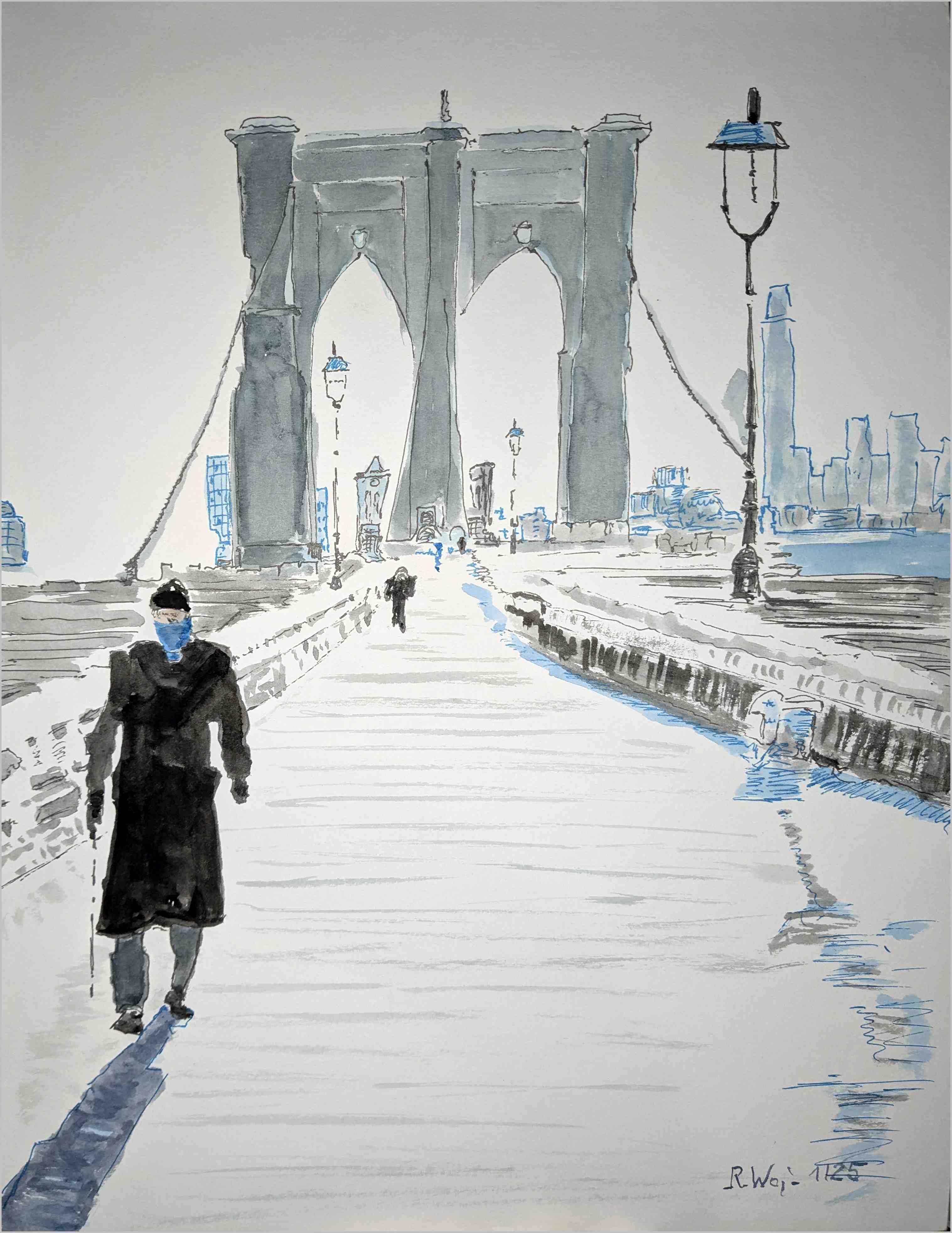 Brooklynbridge im Winter